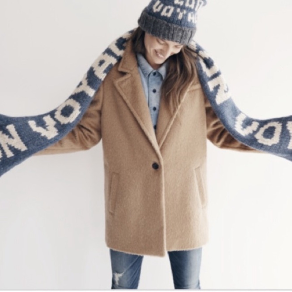 Madewell Brushed Teddy Jacket Size 4
